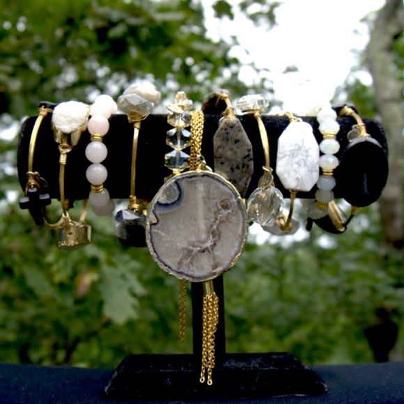 Bourbon & Bowties | Jet Black Stone Bangle - Picture 5 of 5